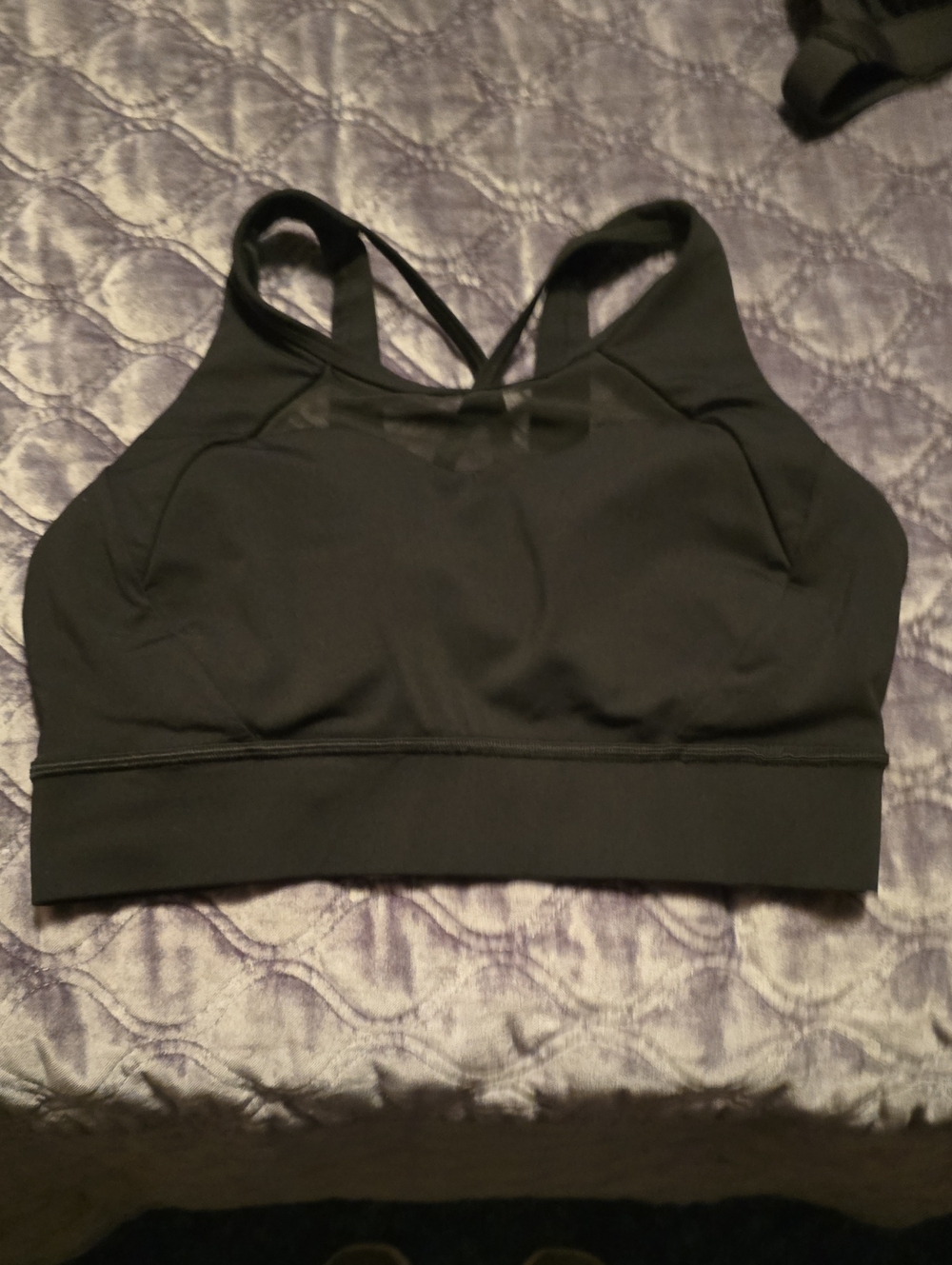 LululemonBlack Strappy Sports Bra - Women's Intimates, 36D